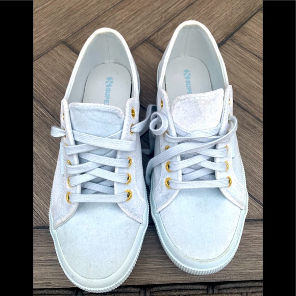 NWOT Superga velvet sneakers - Picture 2 of 8